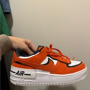 Nike Orange and Black Athletic Shoes